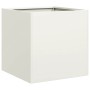 Jardinera de acero laminado en frío blanco 40x40x40 cm en Macetas y jardineras | Comprar online en Foru.es