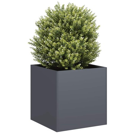 Jardinera de acero laminado en frío antracita 40x40x40 cm en Macetas y jardineras | Comprar online en Foru.es