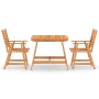 Juego de comedor para jardín 3 piezas madera maciza de acacia de vidaXL, Conjuntos de jardín - Ref: Foro24-3057842, Precio: 2...