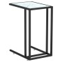 Mesita ordenador vidrio transparente blanco mármol 50x35x65cm de vidaXL, Mesas auxiliares - Ref: Foro24-331652, Precio: 40,87...