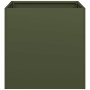 Jardinera de acero laminado en frío verde oliva 40x40x40 cm en Macetas y jardineras | Comprar online en Foru.es