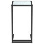 Mesita ordenador vidrio transparente blanco mármol 50x35x65cm de vidaXL, Mesas auxiliares - Ref: Foro24-331652, Precio: 40,87...