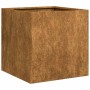 Jardinera oxidada 40x40x40 cm acero corten en Macetas y jardineras | Comprar online en Foru.es
