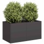 Jardinera de acero laminado en frío negro 80x40x40 cm en Macetas y jardineras | Comprar online en Foru.es