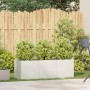 Jardinera de acero laminado en frío blanco 120x40x40 cm en Macetas y jardineras | Comprar online en Foru.es