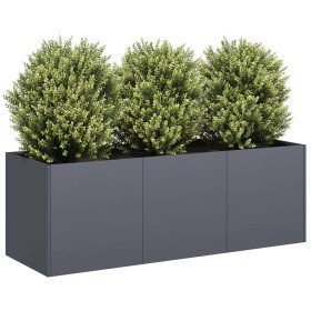 Jardinera antracita 120x40x40 cm acero laminado en frío en Macetas y jardineras | Comprar online en Foru.es