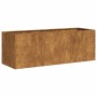 Jardinera oxidada 120x40x40 cm acero corten en Macetas y jardineras | Comprar online en Foru.es