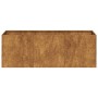 Jardinera oxidada 120x40x40 cm acero corten en Macetas y jardineras | Comprar online en Foru.es