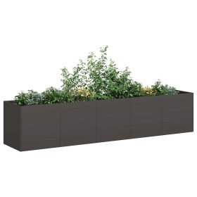 Jardinera negra 200x40x40 cm acero laminado en frío en Macetas y jardineras | Comprar online en Foru.es
