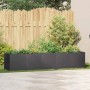 Jardinera negra 200x40x40 cm acero laminado en frío en Macetas y jardineras | Comprar online en Foru.es