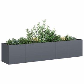 Jardinera antracita 200x40x40 cm acero laminado en frío en Macetas y jardineras | Comprar online en Foru.es