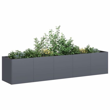 Jardinera antracita 200x40x40 cm acero laminado en frío en Macetas y jardineras | Comprar online en Foru.es