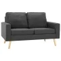 Juego de sofás de 2 piezas de tela gris oscuro de vidaXL, Sofás - Ref: Foro24-3056615, Precio: 408,62 €, Descuento: %