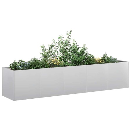 Jardinera 200x40x40 cm de acero galvanizado en Macetas y jardineras | Comprar online en Foru.es