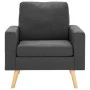 Juego de sofás de 2 piezas de tela gris oscuro de vidaXL, Sofás - Ref: Foro24-3056615, Precio: 408,62 €, Descuento: %