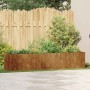 Jardinera oxidada 200x40x40 cm acero corten en Macetas y jardineras | Comprar online en Foru.es