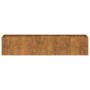 Jardinera oxidada 200x40x40 cm acero corten en Macetas y jardineras | Comprar online en Foru.es