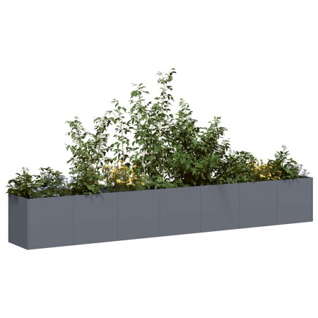 Jardinera de acero laminado en frío antracita 280x40x40 cm en Macetas y jardineras | Comprar online en Foru.es