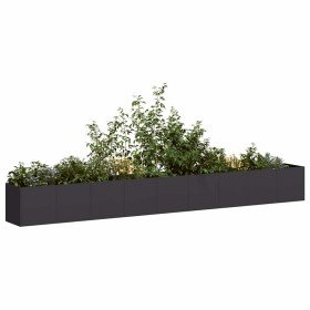 Jardinera de acero laminado en frío negro 360x40x40 cm en Macetas y jardineras | Comprar online en Foru.es