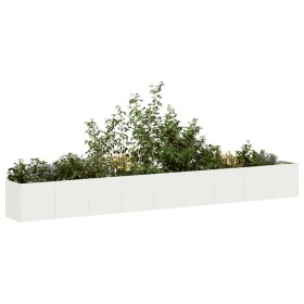 Jardinera de acero laminado en frío blanco 360x40x40 cm en Macetas y jardineras | Comprar online en Foru.es