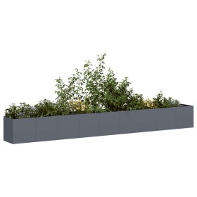 Jardinera de acero laminado en frío antracita 360x40x40 cm en Macetas y jardineras | Comprar online en Foru.es