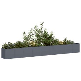 Jardinera de acero laminado en frío antracita 360x40x40 cm en Macetas y jardineras | Comprar online en Foru.es