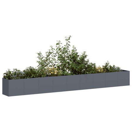 Jardinera de acero laminado en frío antracita 360x40x40 cm en Macetas y jardineras | Comprar online en Foru.es