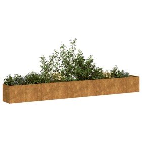 Jardinera oxidada 360x40x40 cm acero corten en Macetas y jardineras | Comprar online en Foru.es