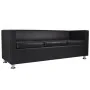 Black artificial leather 2 and 3 seater sofa set by vidaXL, Sofas - Ref: Foro24-272178, Price: 594,44 €, Discount: %