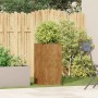 Jardinera oxidada 40x40x80 cm acero corten en Macetas y jardineras | Comprar online en Foru.es