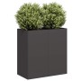 Jardinera de acero laminado en frío negro 80x40x80 cm en Macetas y jardineras | Comprar online en Foru.es