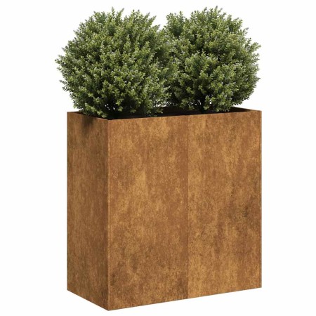 Jardinera oxidada 80x40x80 cm acero corten en Macetas y jardineras | Comprar online en Foru.es