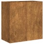 Jardinera oxidada 80x40x80 cm acero corten en Macetas y jardineras | Comprar online en Foru.es