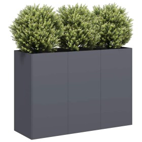 Jardinera de acero laminado en frío antracita 120x40x80 cm en Macetas y jardineras | Comprar online en Foru.es