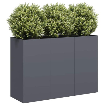 Jardinera de acero laminado en frío antracita 120x40x80 cm en Macetas y jardineras | Comprar online en Foru.es