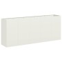 Jardinera de acero laminado en frío blanco 200x40x80 cm en Macetas y jardineras | Comprar online en Foru.es