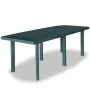 Juego de comedor de jardín 9 piezas plástico verde de vidaXL, Conjuntos de jardín - Ref: Foro24-275081, Precio: 913,63 €, Des...