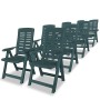 Juego de comedor de jardín 9 piezas plástico verde de vidaXL, Conjuntos de jardín - Ref: Foro24-275081, Precio: 931,65 €, Des...