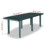 Juego de comedor de jardín 9 piezas plástico verde de vidaXL, Conjuntos de jardín - Ref: Foro24-275081, Precio: 913,63 €, Des...