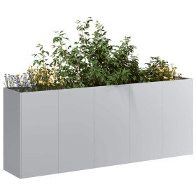 Jardinera 200x40x80 cm de acero galvanizado en Macetas y jardineras | Comprar online en Foru.es