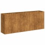 Jardinera oxidada 200x40x80 cm acero corten en Macetas y jardineras | Comprar online en Foru.es