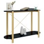 Mesa consola de madera contrachapada negro 110x38x75 cm de vidaXL, Mesas auxiliares - Ref: Foro24-345691, Precio: 72,93 €, De...