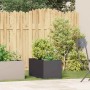 Jardinera de acero laminado en frío negro 40x80x40 cm en Macetas y jardineras | Comprar online en Foru.es
