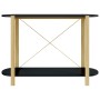 Mesa consola de madera contrachapada negro 110x38x75 cm de vidaXL, Mesas auxiliares - Ref: Foro24-345691, Precio: 72,93 €, De...