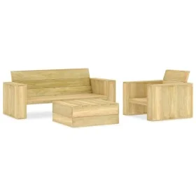 3-piece garden furniture set made of impregnated pine wood by vidaXL, Garden sets - Ref: Foro24-3053196, Price: 490,01 €, Dis...