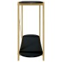 Mesa consola de madera contrachapada negro 110x38x75 cm de vidaXL, Mesas auxiliares - Ref: Foro24-345691, Precio: 72,93 €, De...