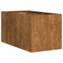 Jardinera oxidada 40x80x40 cm acero corten en Macetas y jardineras | Comprar online en Foru.es