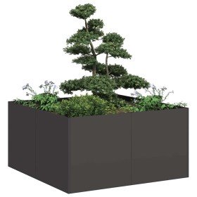 Jardinera de acero laminado en frío negro 80x80x40 cm en Macetas y jardineras | Comprar online en Foru.es