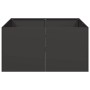 Jardinera de acero laminado en frío negro 80x80x40 cm en Macetas y jardineras | Comprar online en Foru.es