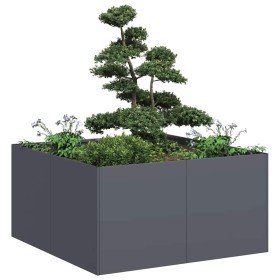 Jardinera de acero laminado en frío antracita 80x80x40 cm en Macetas y jardineras | Comprar online en Foru.es